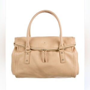 Kate Spade Cobble Hill Leslie Pebble Beige Tan Leather Tote